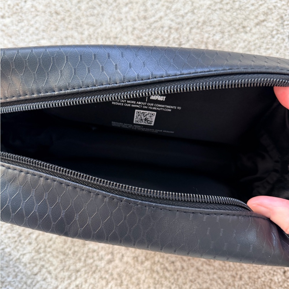 Yves Saint Laurent Black Toiletry Bag NWOT - Picture 2 of 3